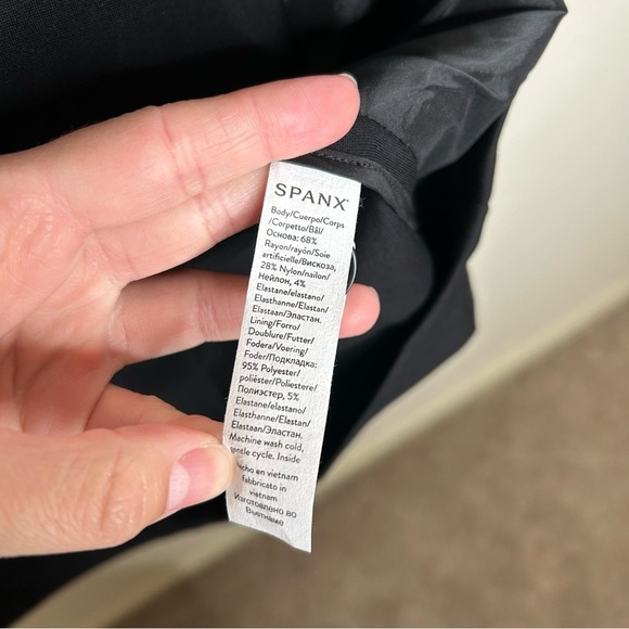 NWT Spanx The Perfect Collarless Blazer Classic Black large - Picture 13 of 14